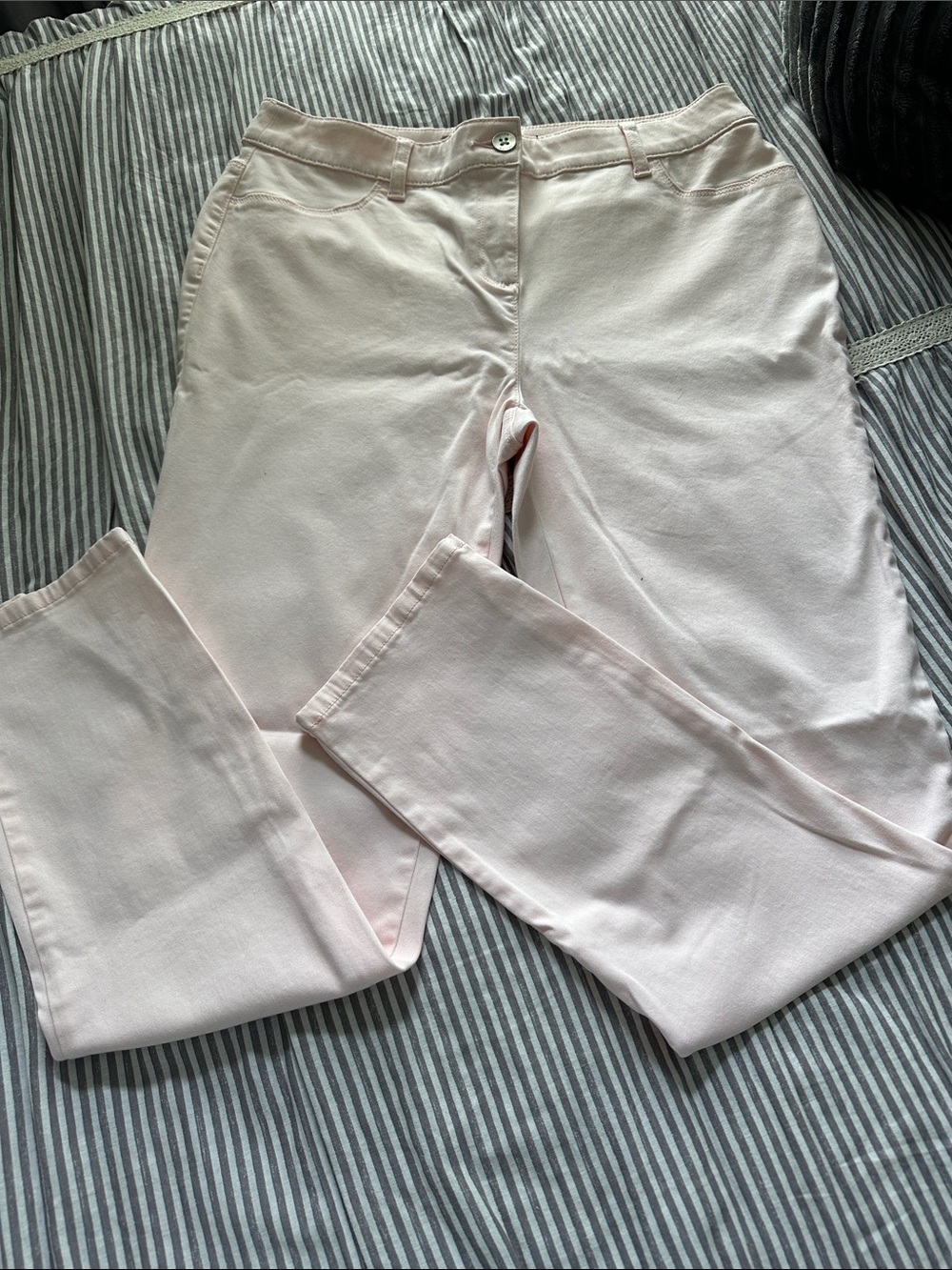 Chico's Pale Pink Straight-Leg Jeans